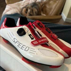 Speedo Men's Athletic Shoes - Red and White